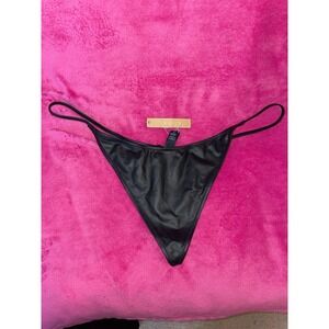 SKIMS Micro Pleather Swim String Bikini Thong. Size 3X (NWTS)
